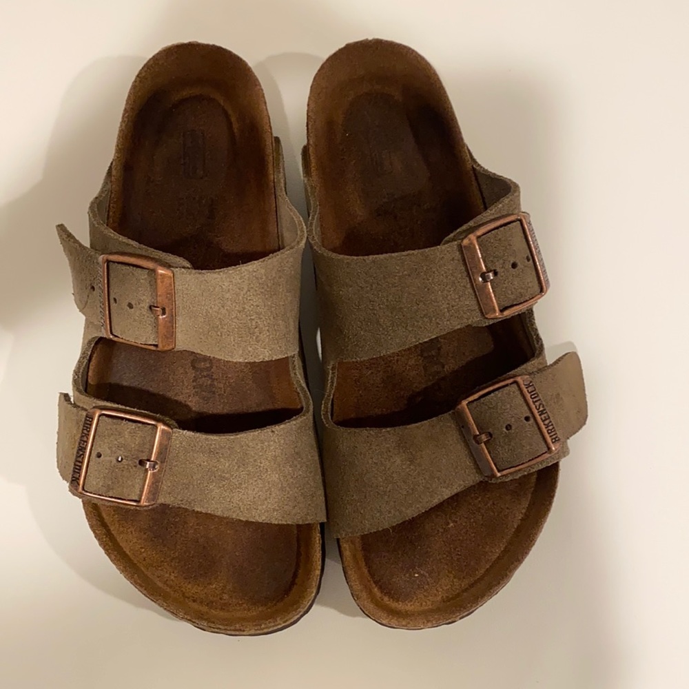Birkenstock Arizona Suede Leather Taupe 7
